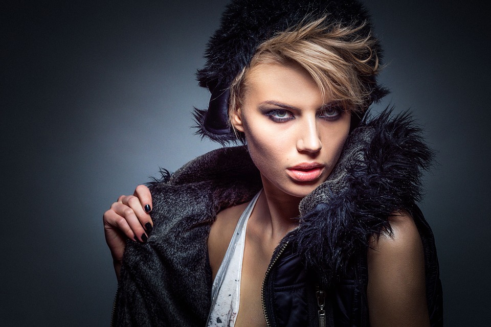 Model Fashion Glamour Girl Female Portrait Studio