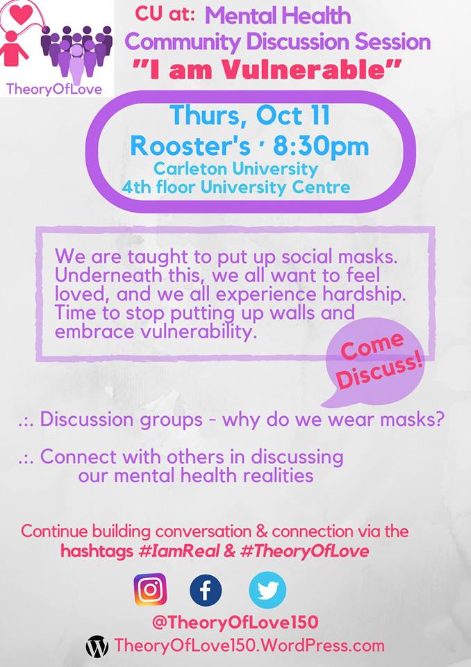 I am Vulnerable-Mental Health Community Discussion Session Banner