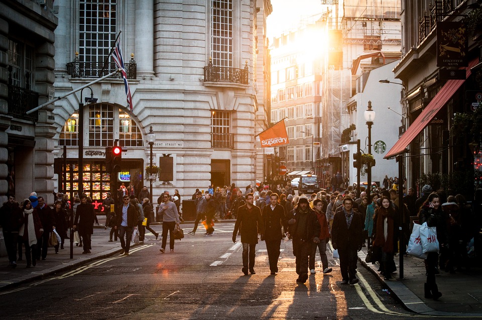 Urban People Crowd Citizens Persons City